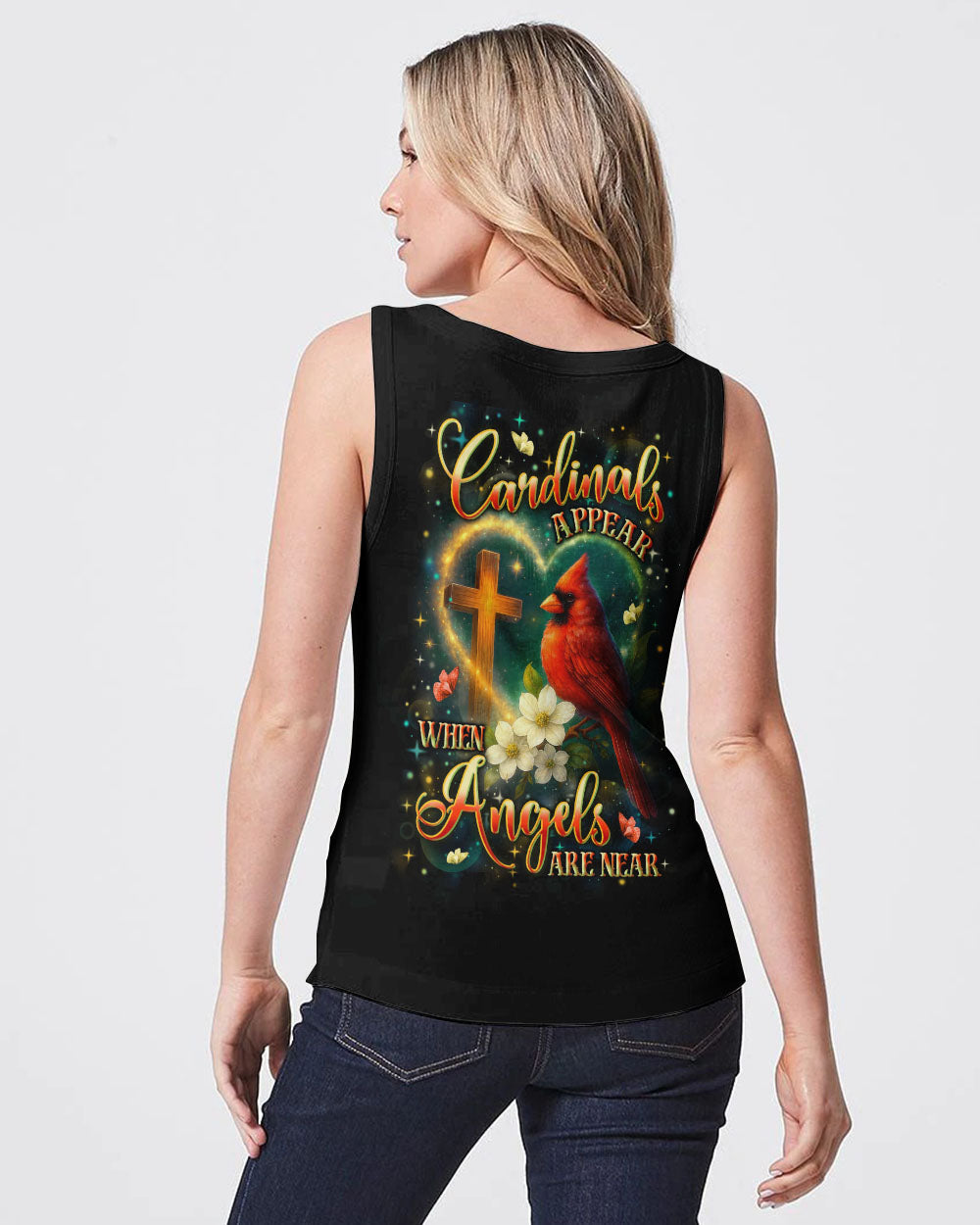 When Cardinals Appear Angels Are Near Women's All Over Print Shirt - Yhln3009253