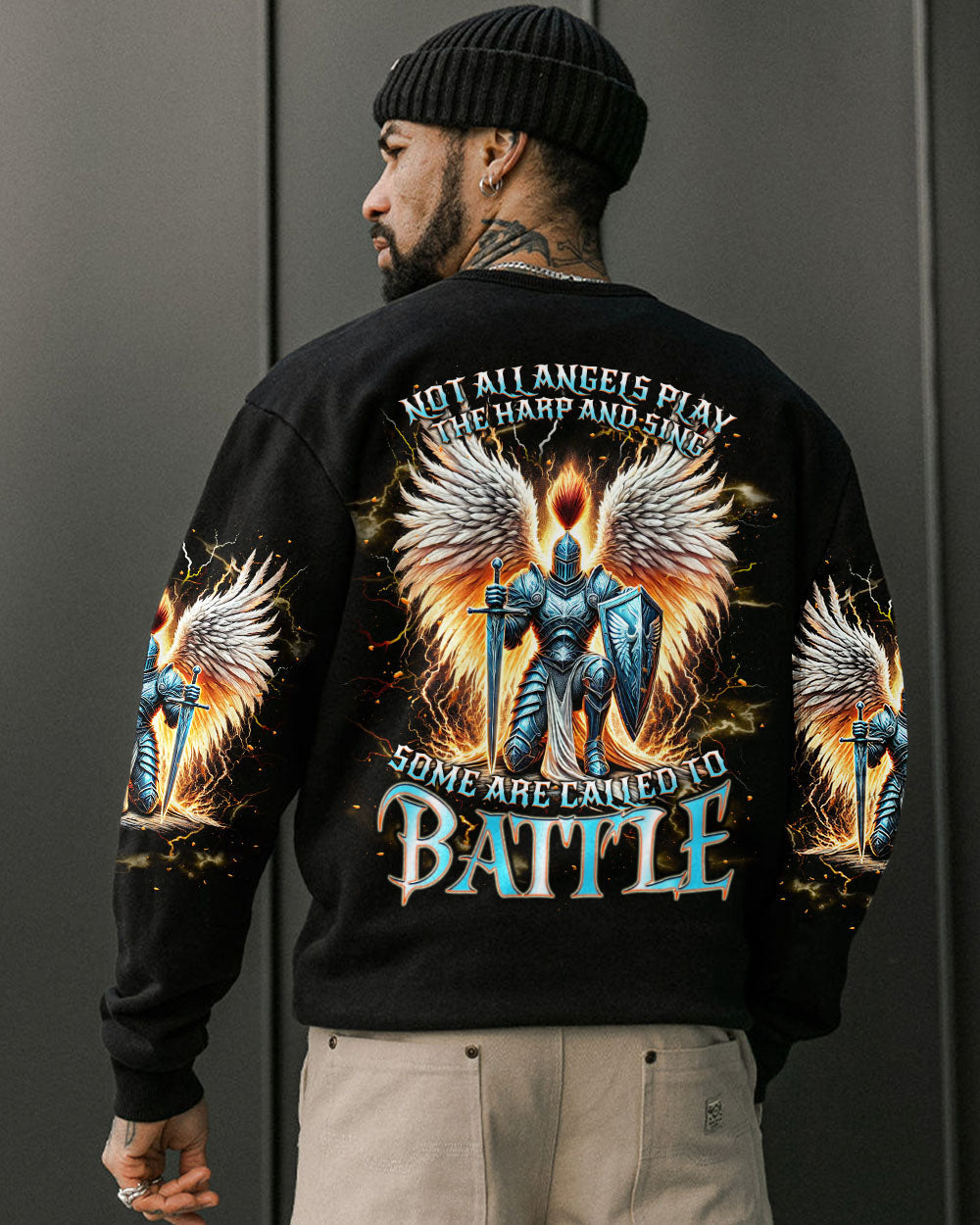 (Hot Deal) Not All Angels Play The Harp And Sing Warrior Men's All Over Print Shirt  - Tlnt0402255