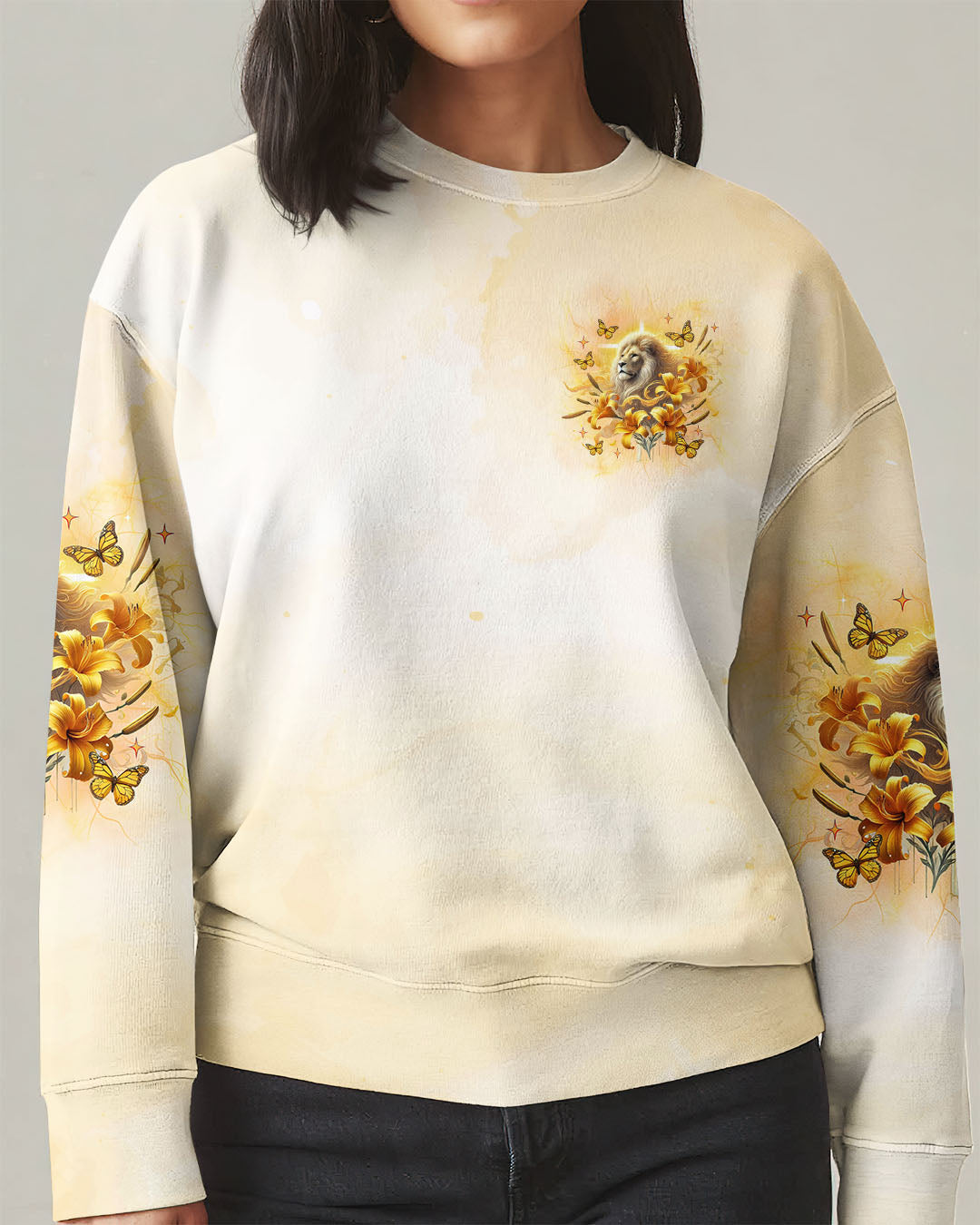 (Hot Deal) God Is With You Lilies Lion  Women's All Over Print Shirt  -  Tlnz0702254