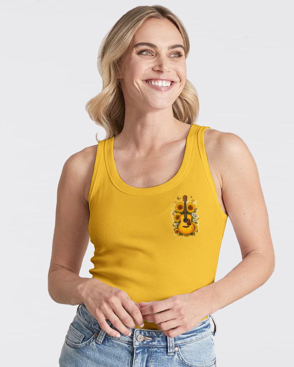 I Will Sing Of The Goodness Of God Guitar Sunflower Women's All Over Print Shirt - Tyqy2709251