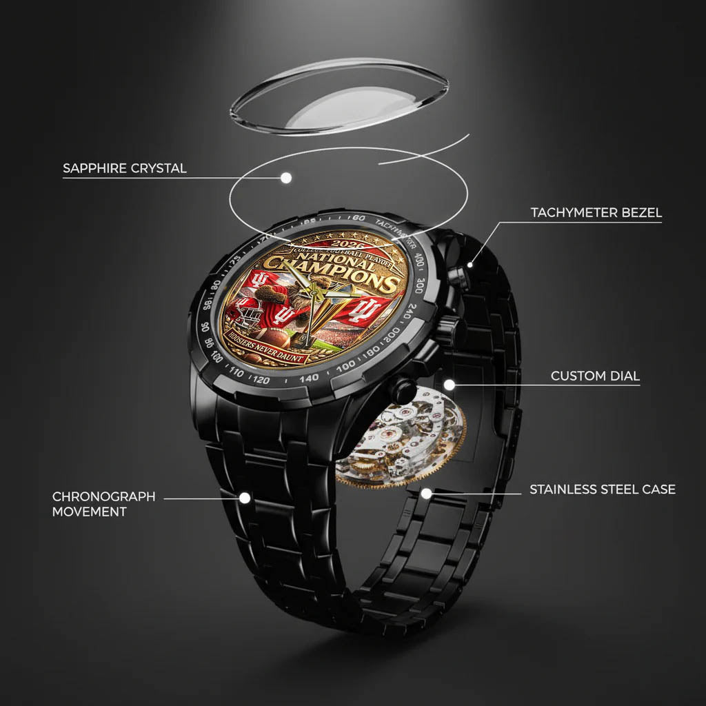 Personalized Indiana Hoosiers Football Watch