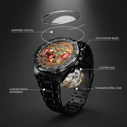 Personalized Indiana Hoosiers Football Watch