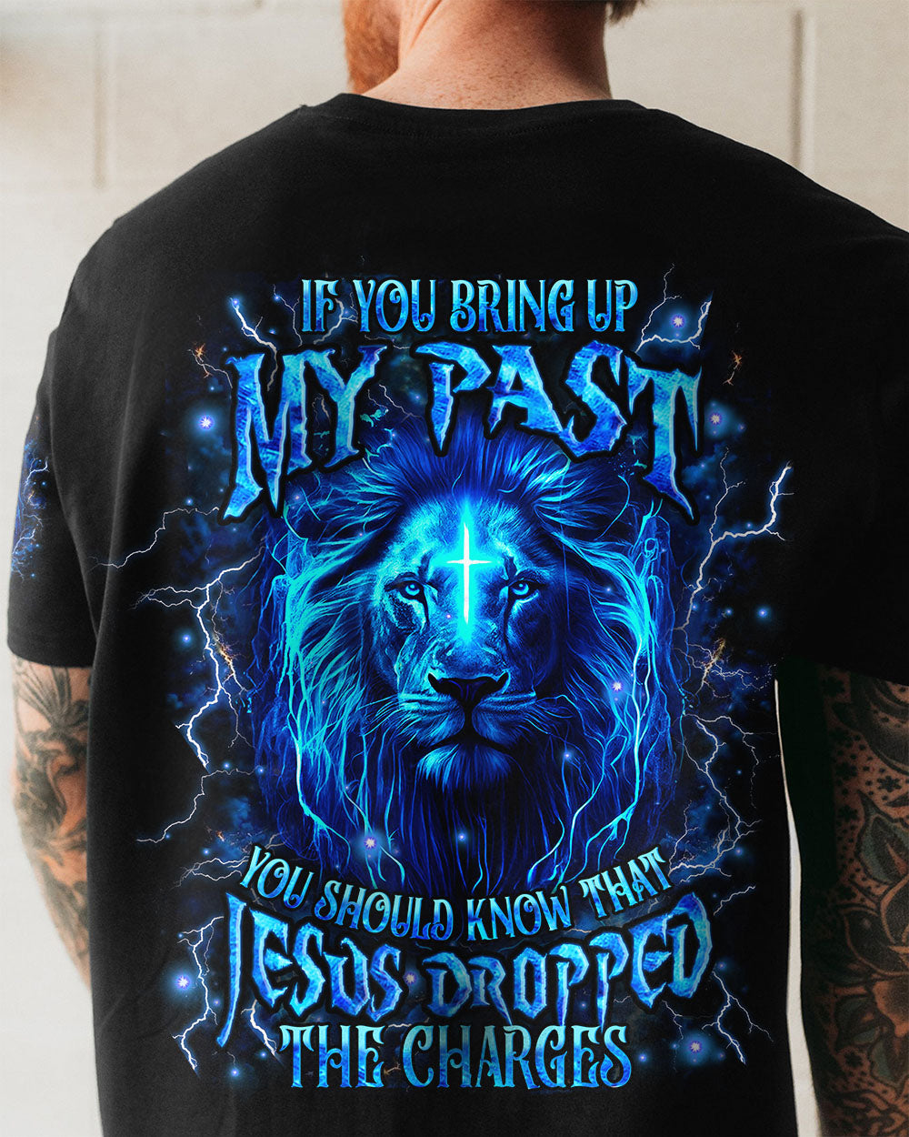 Jesus Dropped The Charges Lion Men's All Over Print Shirt - Yhhn2909254