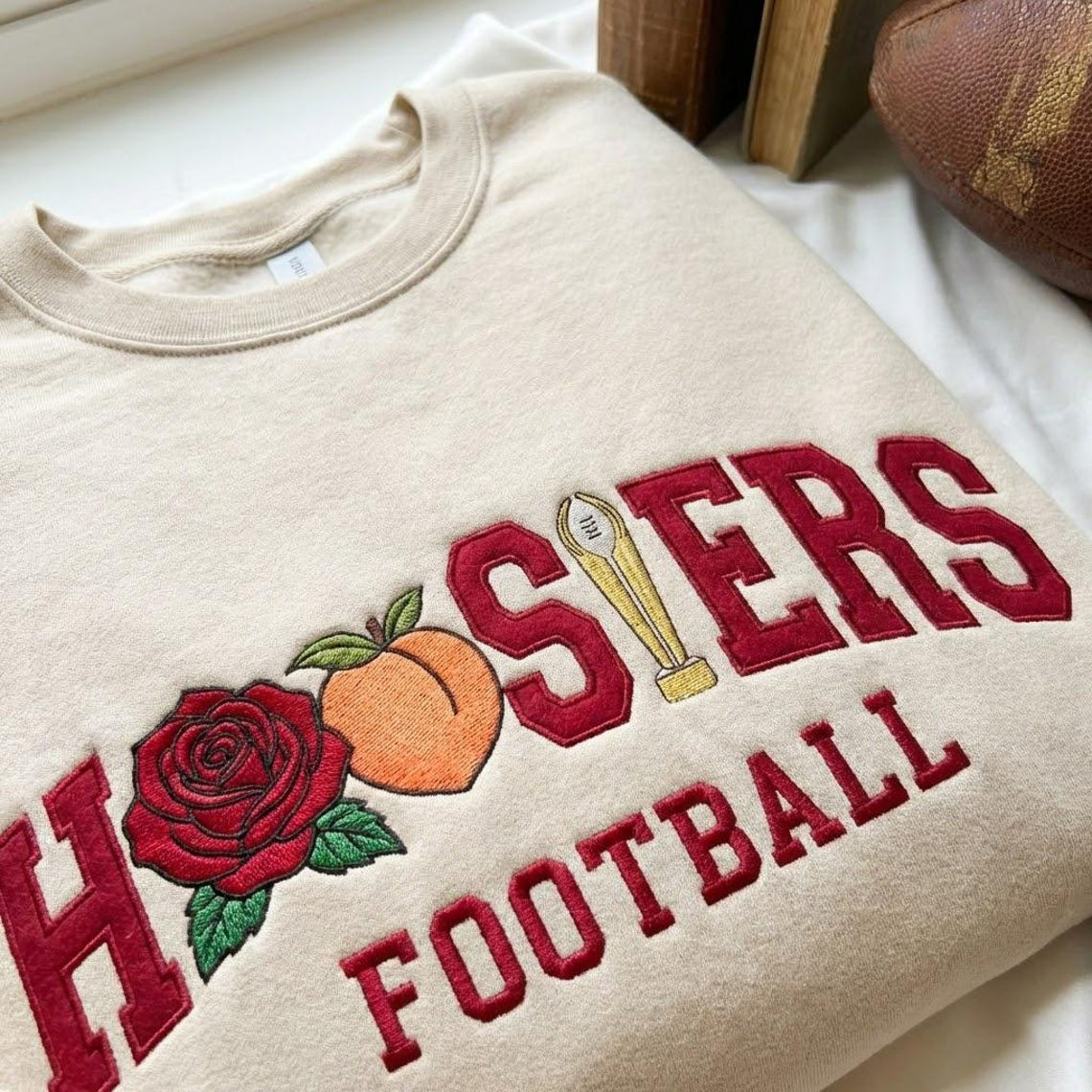 Embroidered Hoosiers Champs 25/26 Quarter-Zip Sweatshirt, Hoodie Sweatshirt T-Shirt