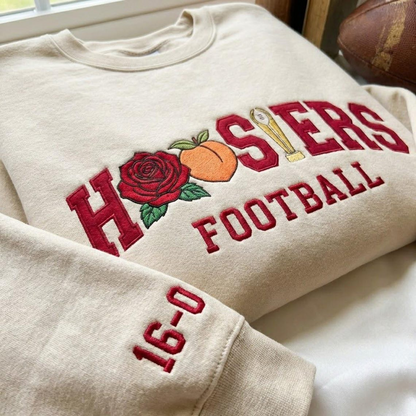 Embroidered Hoosiers Champs 25/26 Quarter-Zip Sweatshirt, Hoodie Sweatshirt T-Shirt