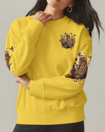 Blessed By God Loved By Jesus Warrior Flower  Women's All Over Print Shirt - Tltr3009251