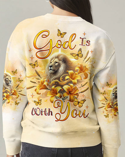 (Hot Deal) God Is With You Lilies Lion  Women's All Over Print Shirt  -  Tlnz0702254