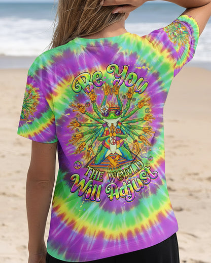 BE YOU THE WORLD WILL ADJUST FROG ALL OVER PRINT - YHHG3112251