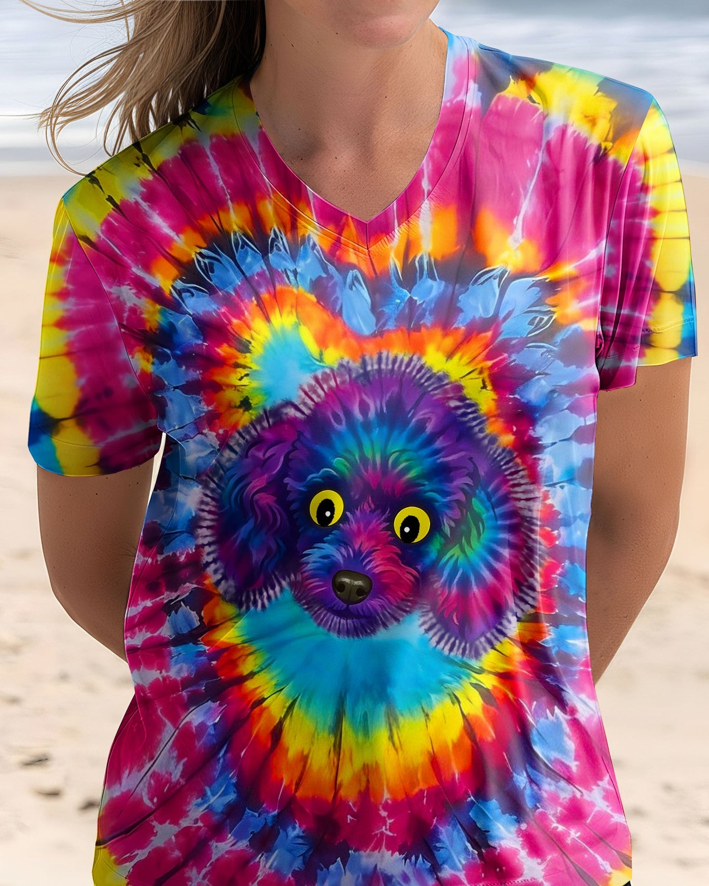 POODLE DOG SWIRL ALL OVER PRINT - TLNO0801261