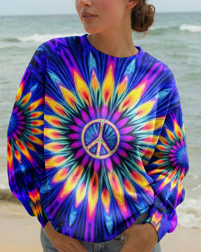 NEON COLORFUL PEACE FLOWER ALL OVER PRINT - YHHG0701261