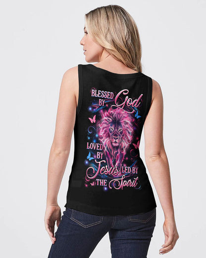 Blessed By God Loved By Jesus Lion Women's All Over Print Shirt - Yhln2909251