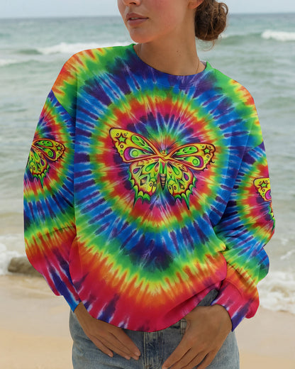 RAINBOW SWIRL BUTTERFLY ALL OVER PRINT - YHLT0601262