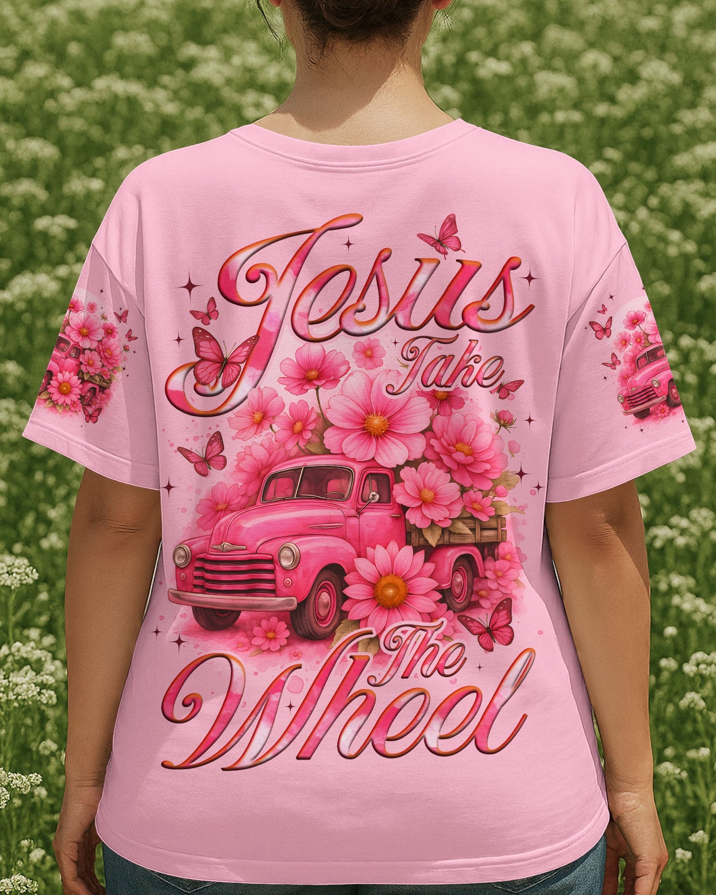 Jesus Take The Wheel Women's All Over Print Shirt - Tyqy2906251