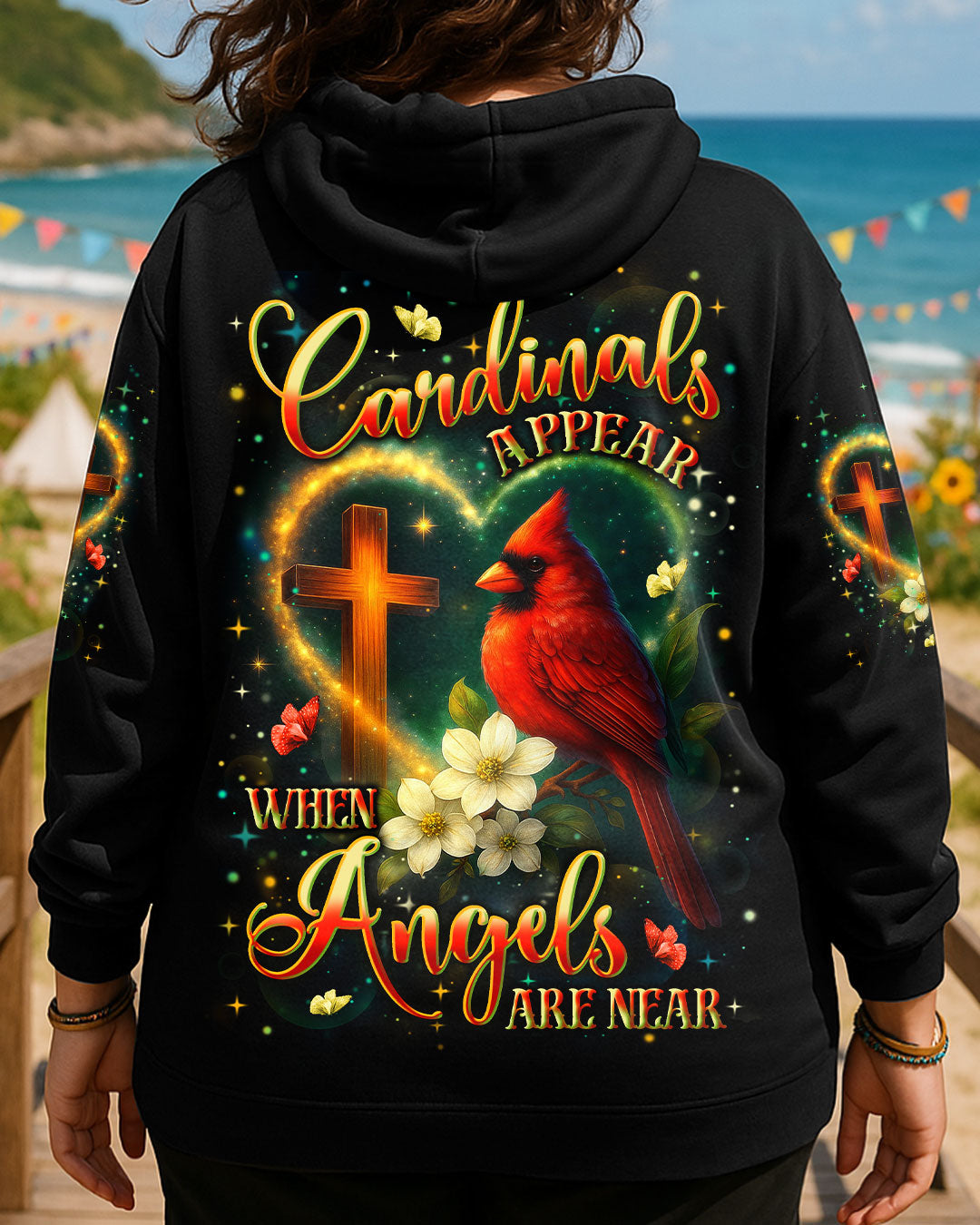 When Cardinals Appear Angels Are Near Women's All Over Print Shirt - Yhln3009253