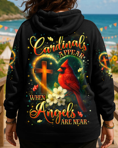 When Cardinals Appear Angels Are Near Women's All Over Print Shirt - Yhln3009253