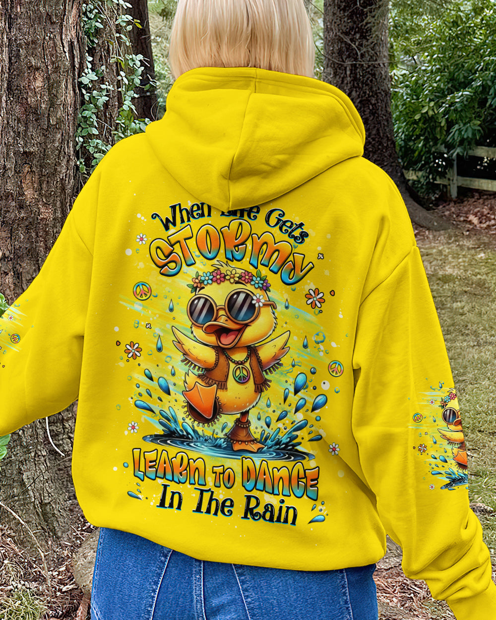 DANCE IN THE RAIN DUCK ALL OVER PRINT - YHHG0601263