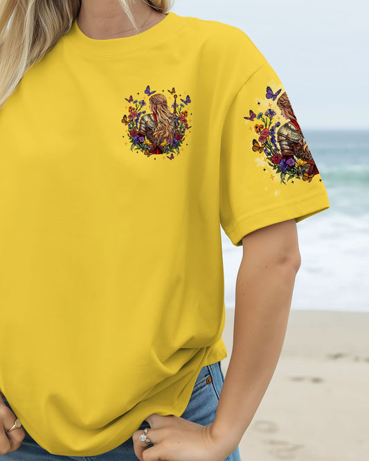 Blessed By God Loved By Jesus Warrior Flower  Women's All Over Print Shirt - Tltr3009251