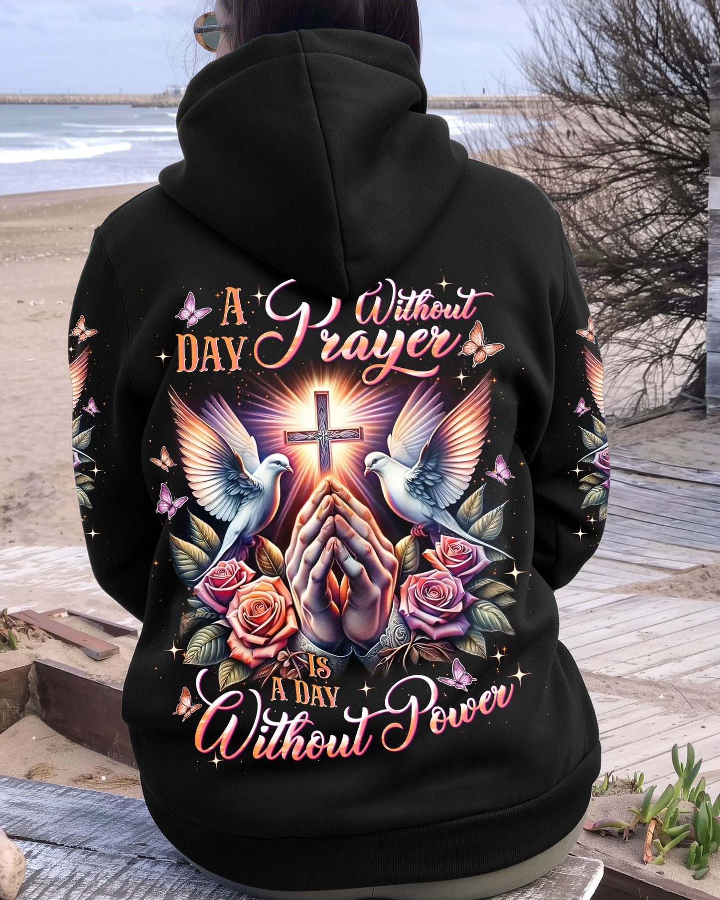 A Day Without Prayer Is A Day Without Power Women's All Over Print Shirt - Tlnt2609251