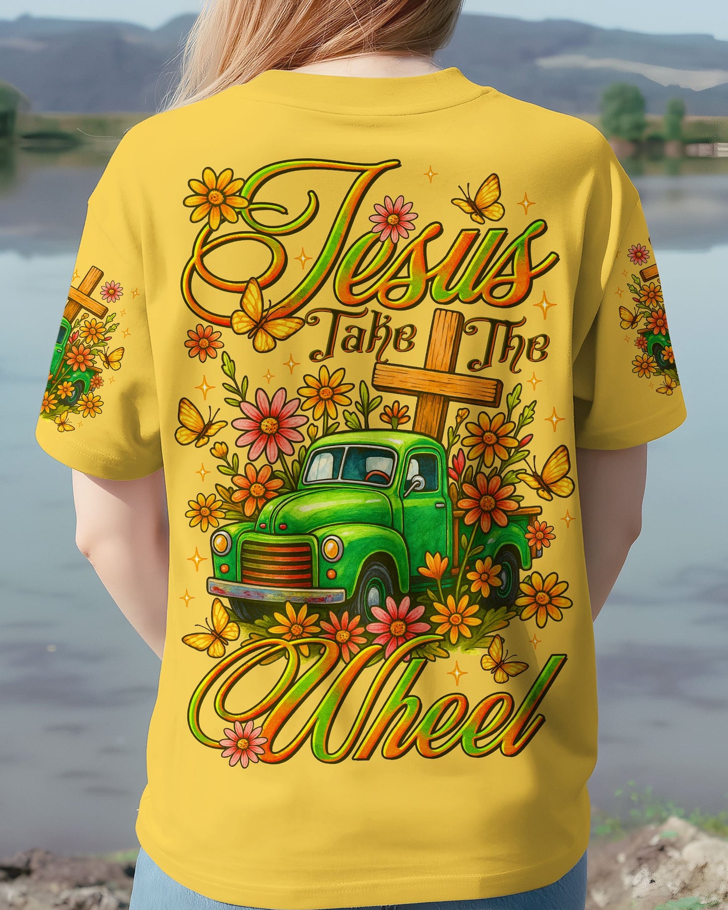 Jesus Take The Wheel Women's All Over Print Shirt - Tltr2509251