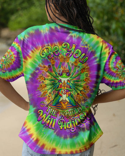 BE YOU THE WORLD WILL ADJUST FROG ALL OVER PRINT - YHHG3112251