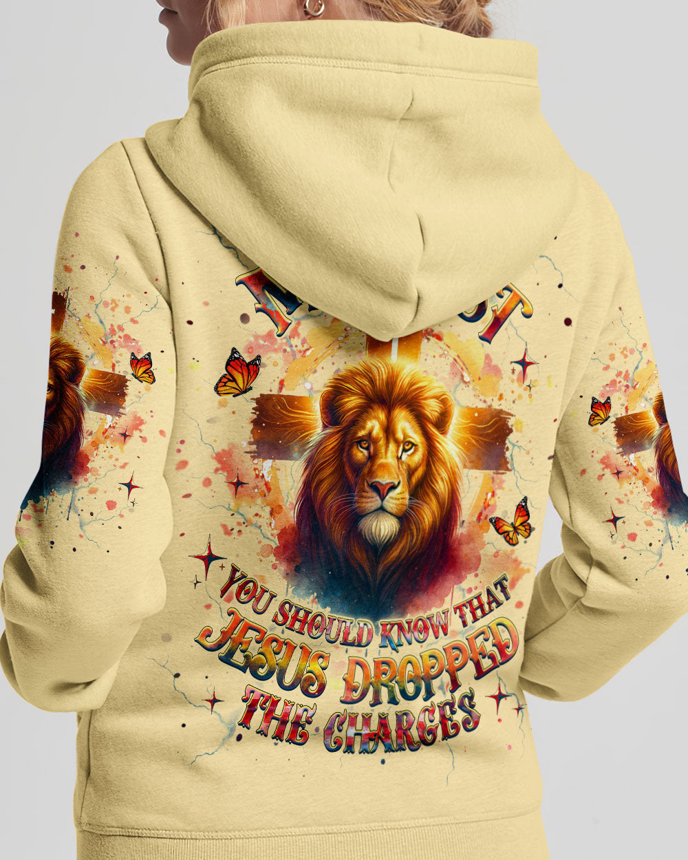 Jesus Dropped The Charges Lion Women's All Over Print Shirt - Yhhg2609253