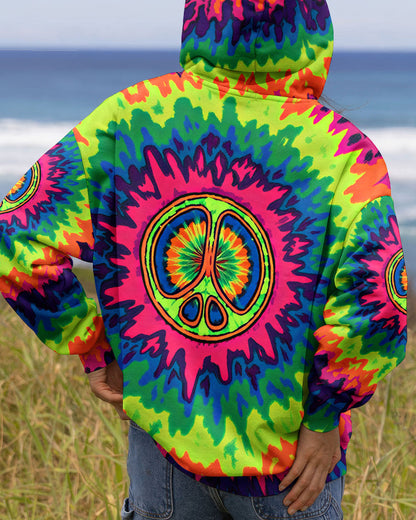 NEON TRIPPY PEACE ALL OVER PRINT - YHHN0801262