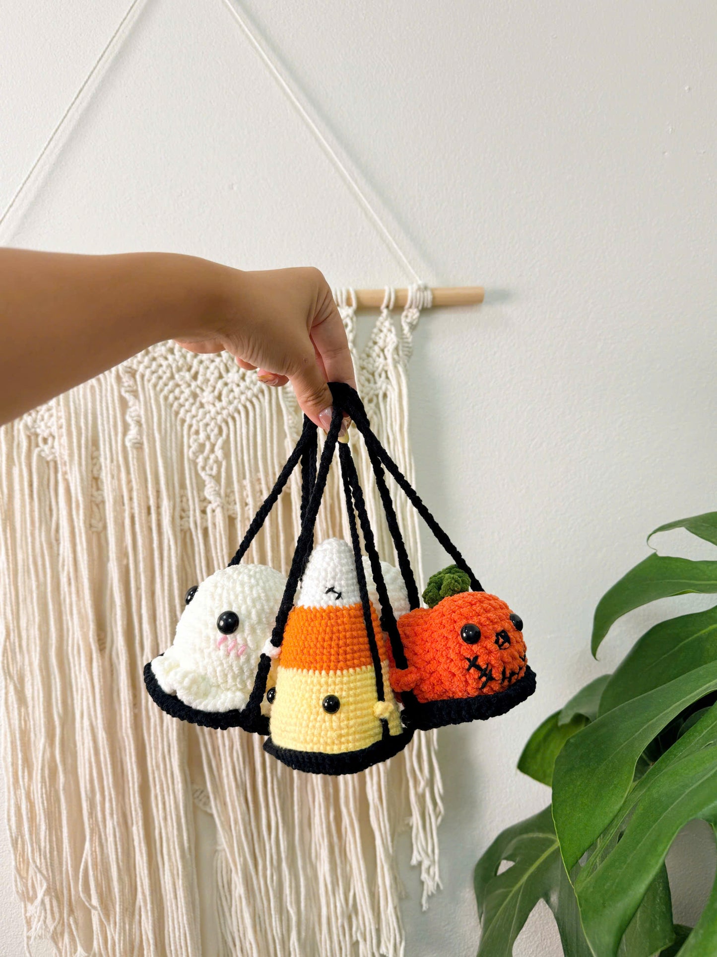 Halloween Crochet Plush Set – Handmade Cute Charms