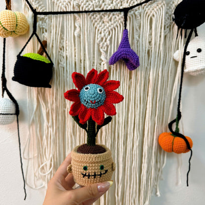 Spooky Crochet Halloween Flowers – Handmade Decor